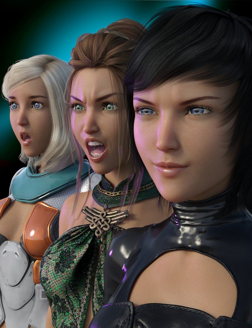 Lovely and Lethal Expressions for Aiko 8_DAZ3D下载站