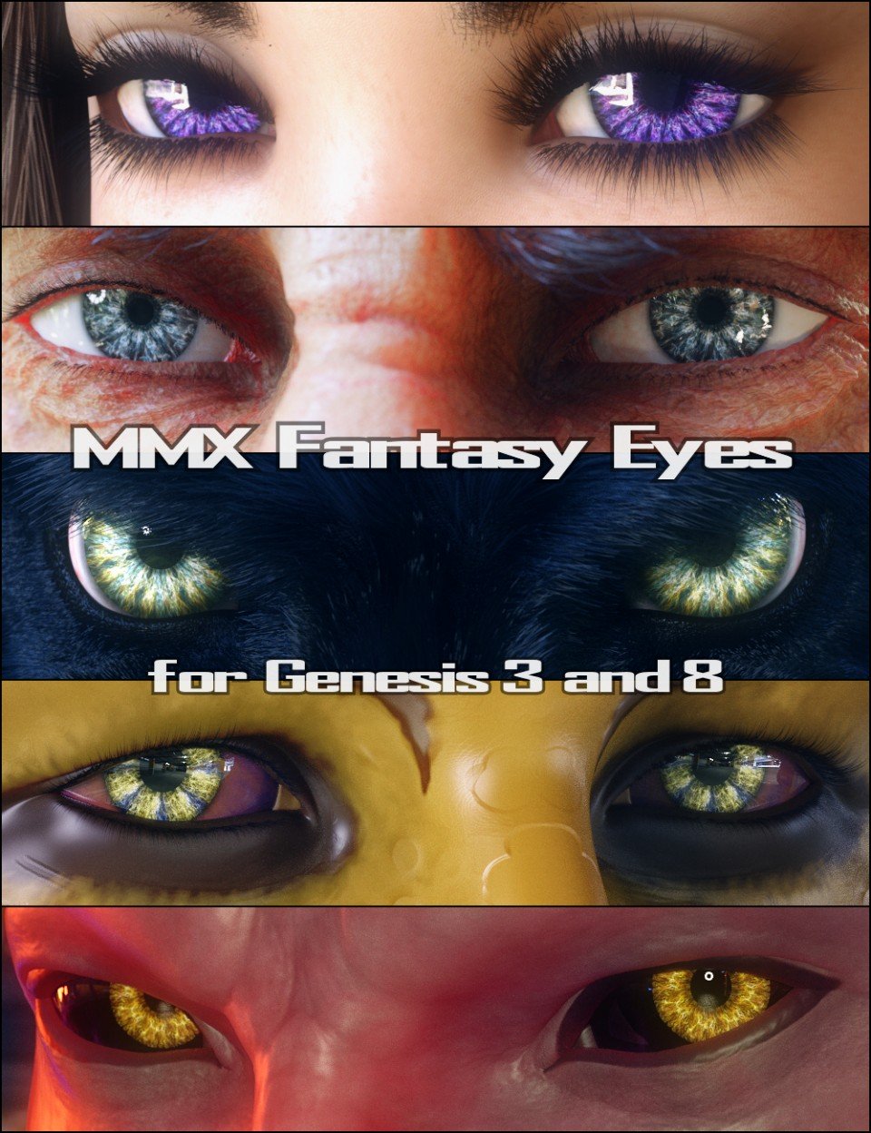 MMX Fantasy Eyes for Genesis 3 and 8_DAZ3D下载站