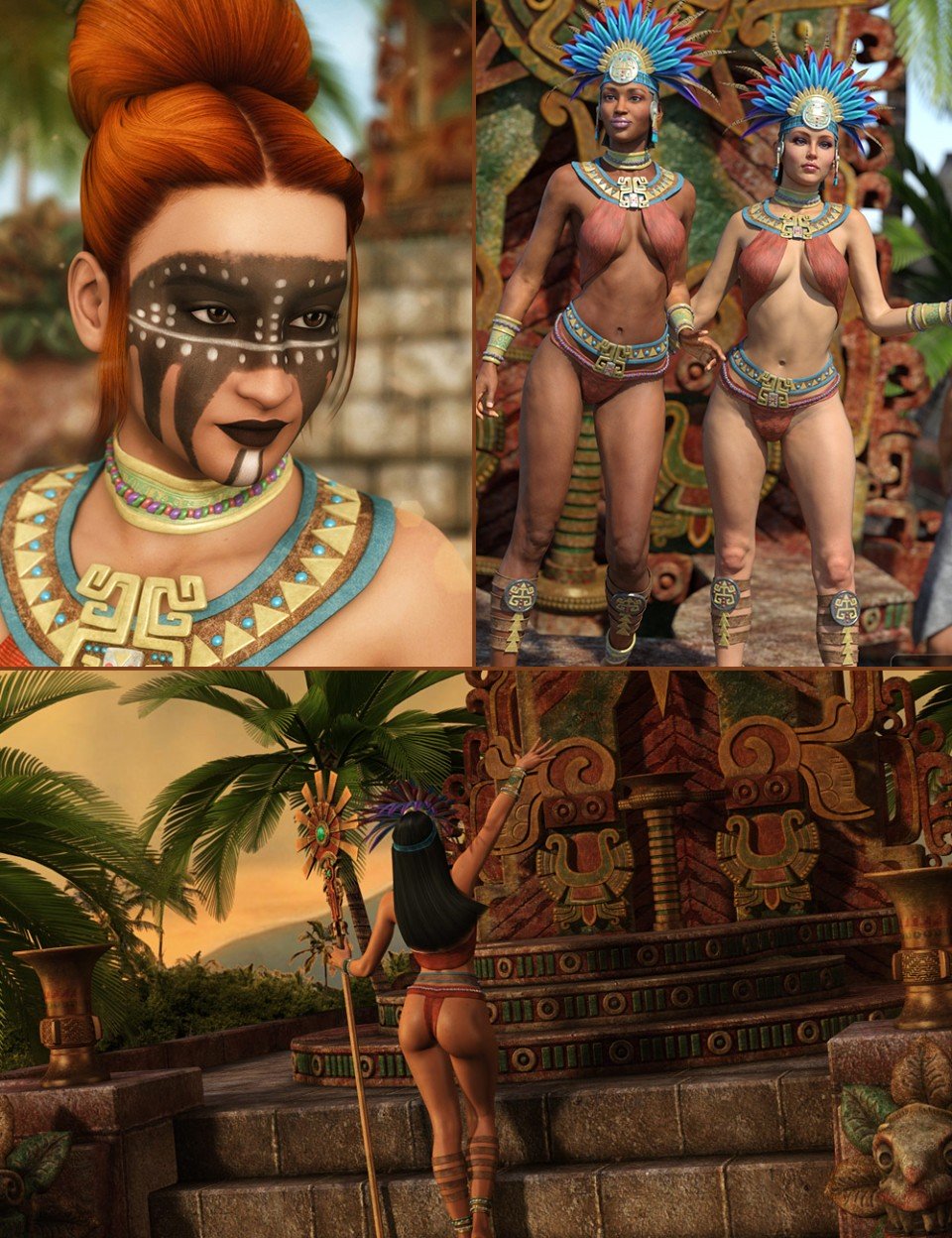 Mayan Adventure Bundle_DAZ3DDL