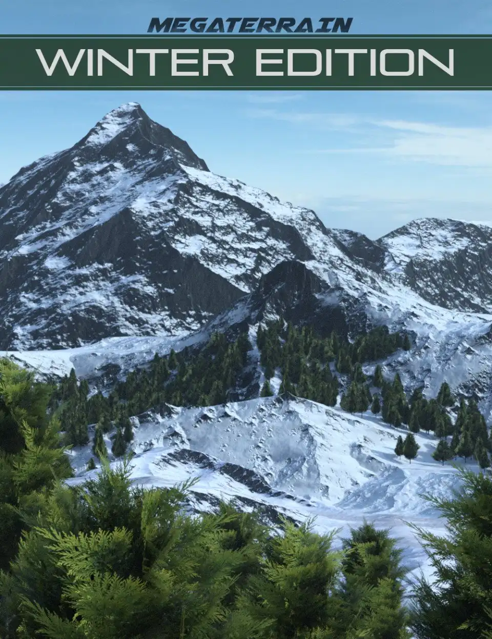 Mega Terrain: Winter Edition_DAZ3D下载站