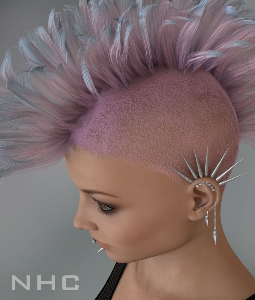 NHC Expansion: Punk Hair_DAZ3D下载站