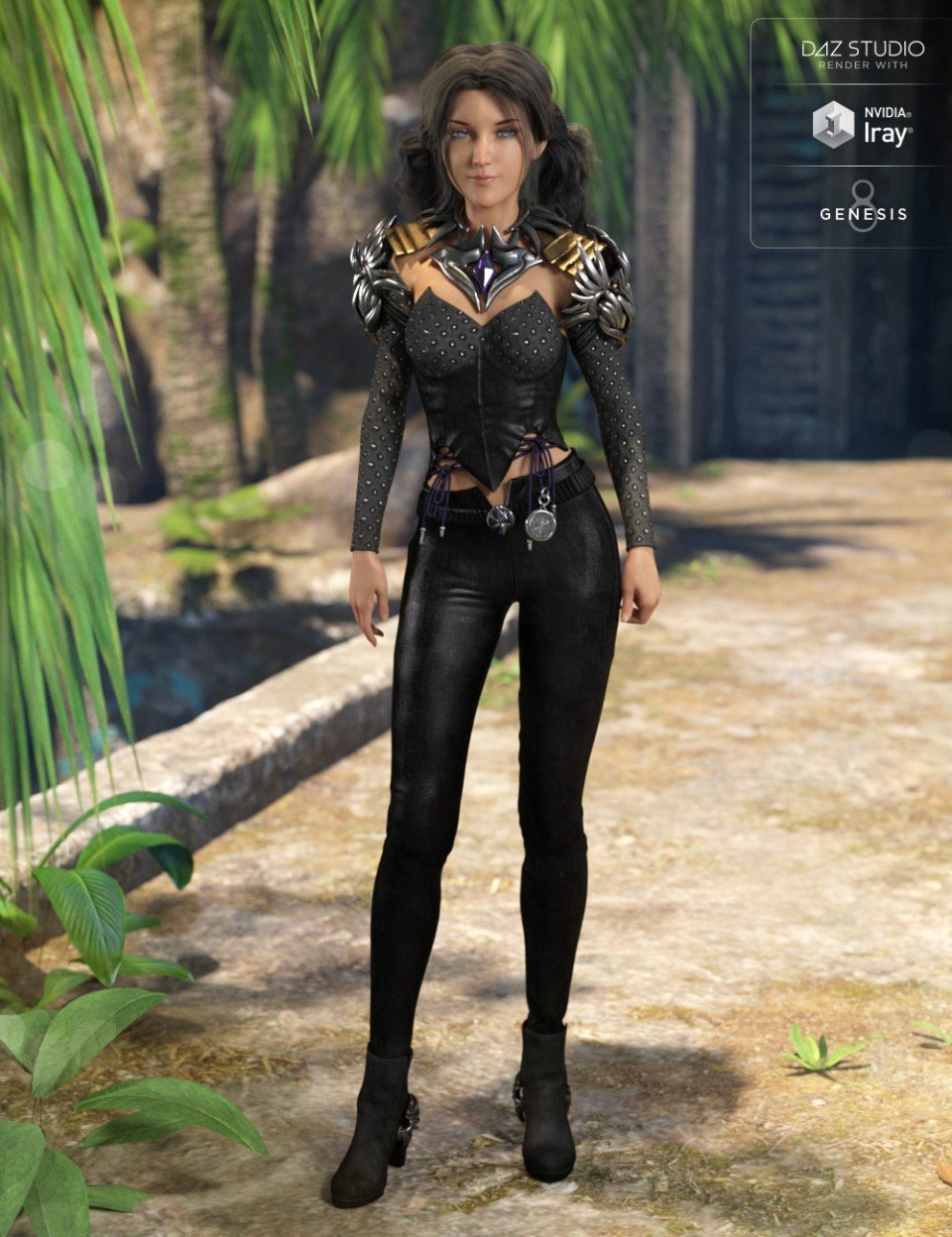 Sci-fi Action Outfit for Genesis 8 Female(s)