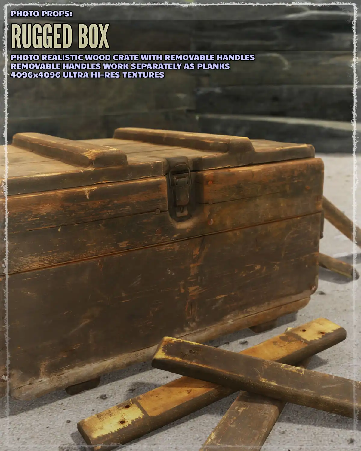 Photo Props: Rugged Box_DAZ3D下载站
