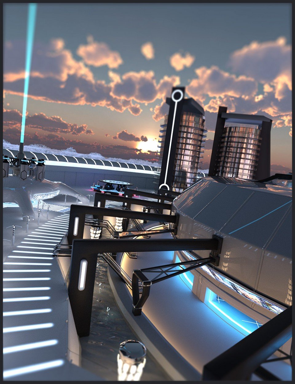 Sci-fi Transit Terminal_DAZ3DDL