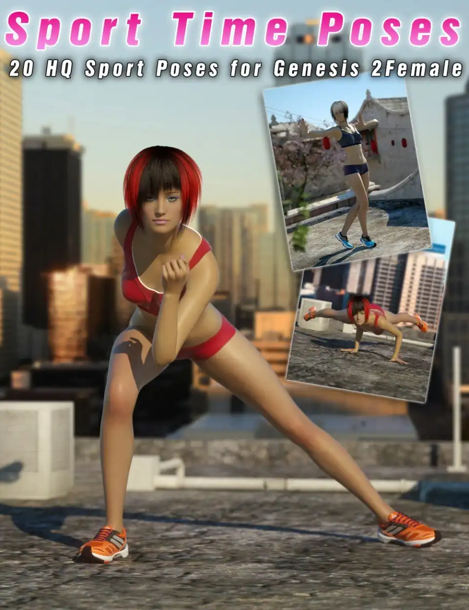 Sport Time – Poses for Genesis 2 Female(s)_DAZ3D下载站