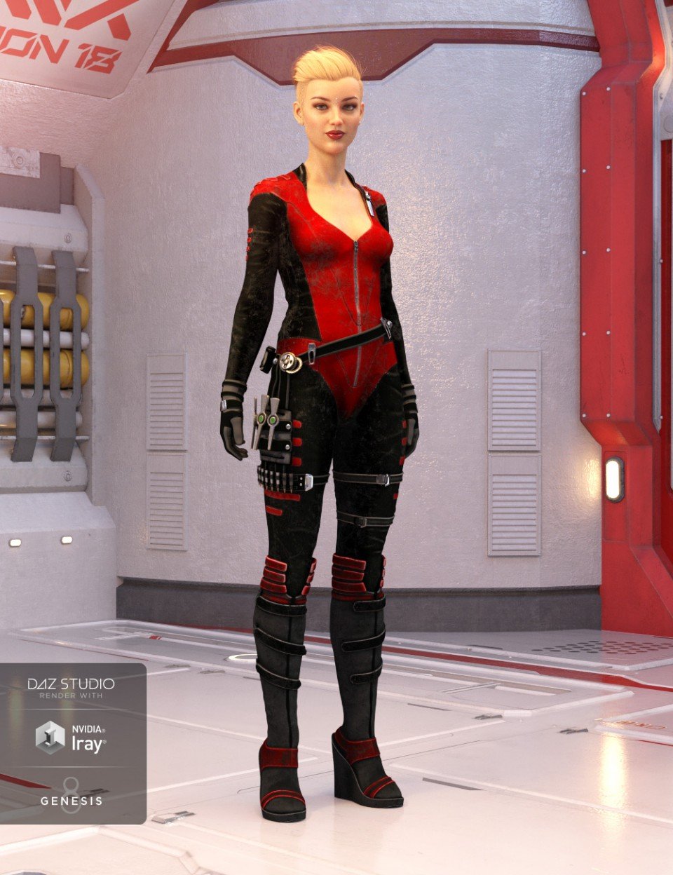 Stealth Siren Outfit Textures_DAZ3DDL
