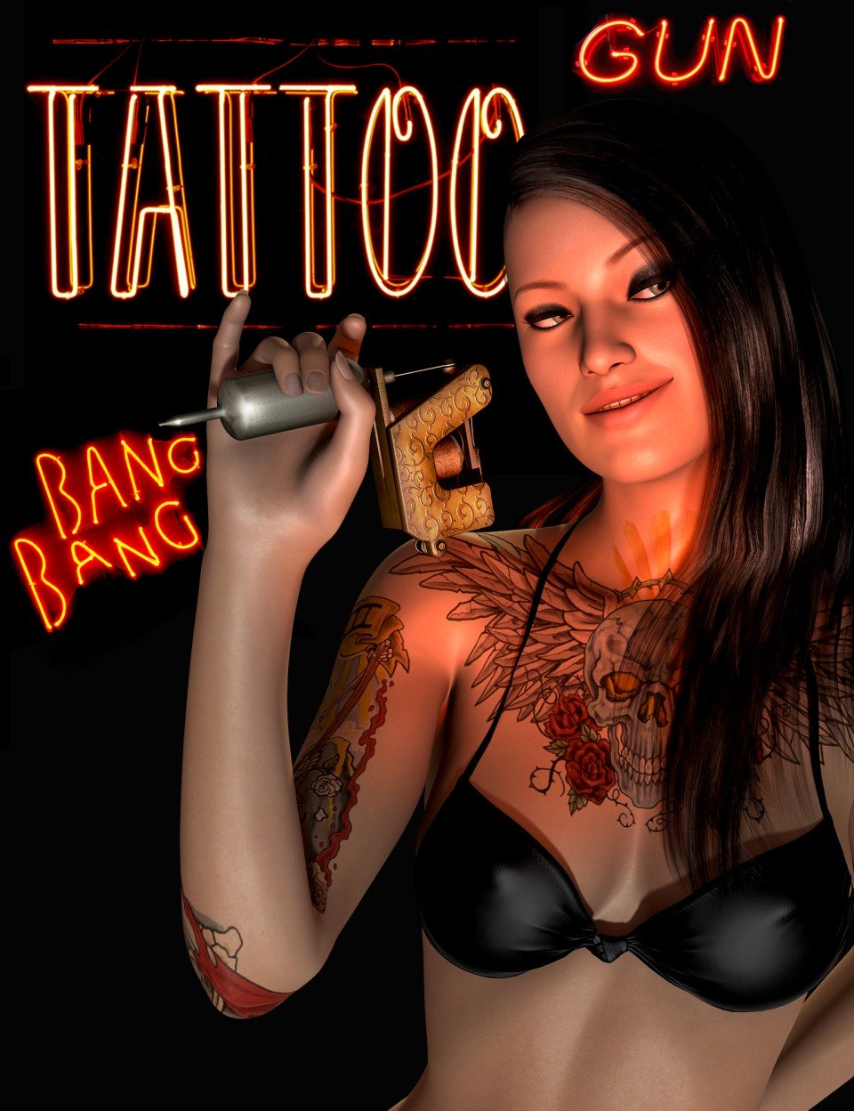 Tattoo Gun_DAZ3D下载站