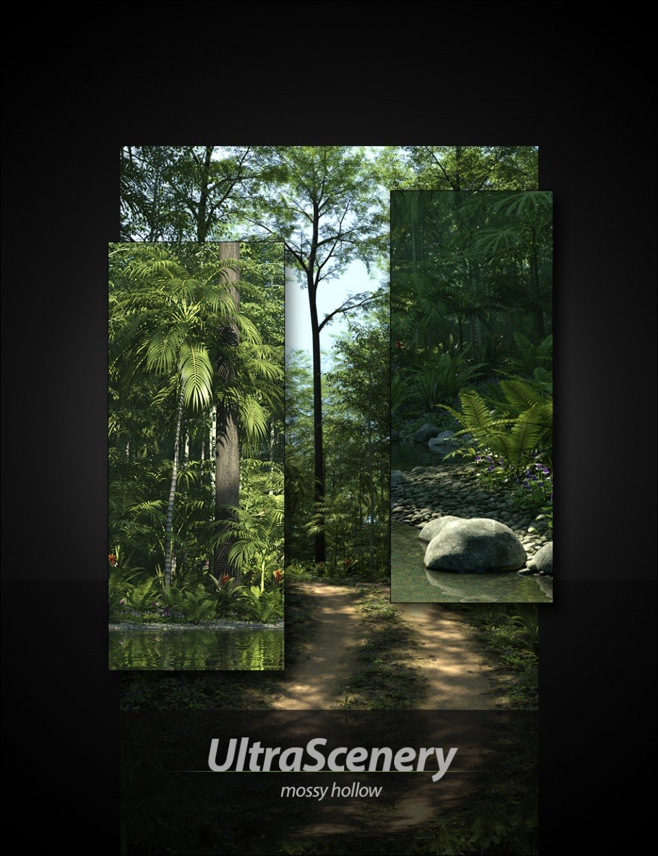 UltraScenery – Mossy Hollow_DAZ3D下载站