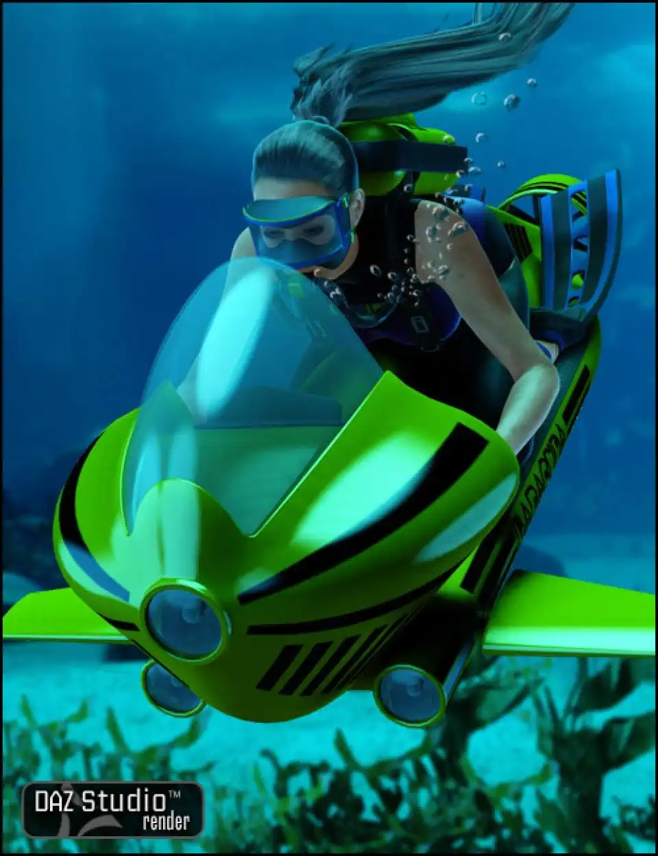 Underwater Scooter_DAZ3D下载站