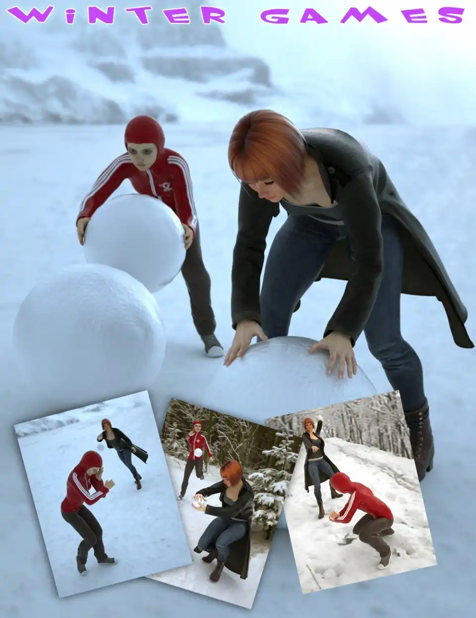 Winter Games for Genesis 2 Female(s)_DAZ3D下载站