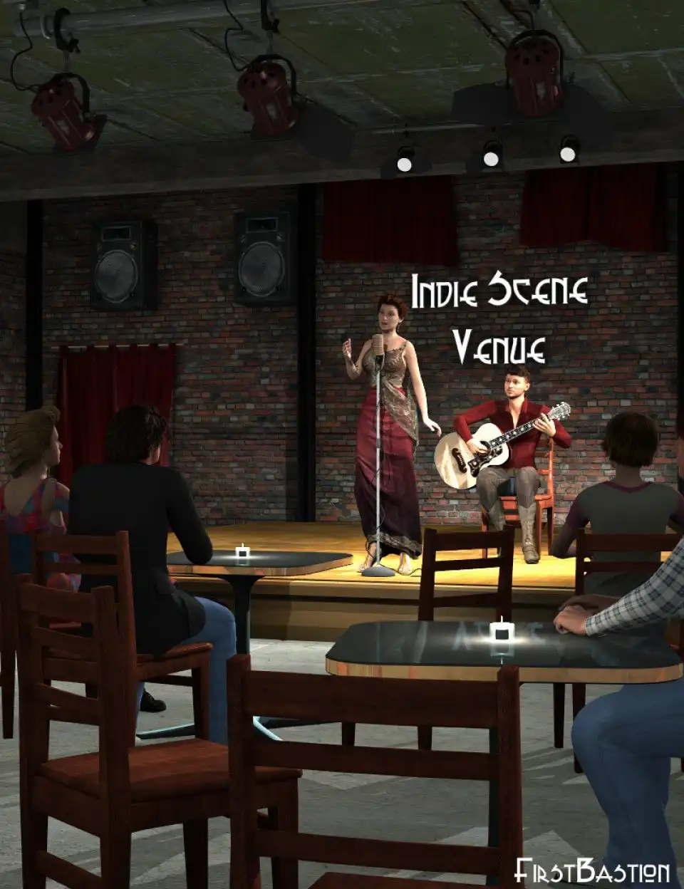 1stBastion’s Indie Scene Venue Bar_DAZ3D下载站