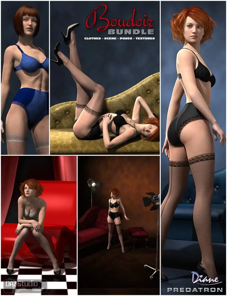 Boudoir Bundle_DAZ3D下载站