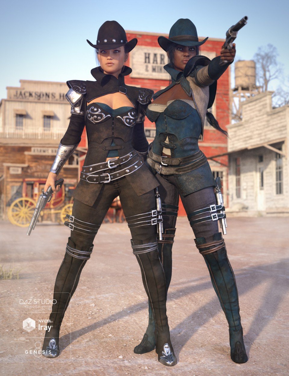 Bounty Hunter Outfit Textures_DAZ3DDL