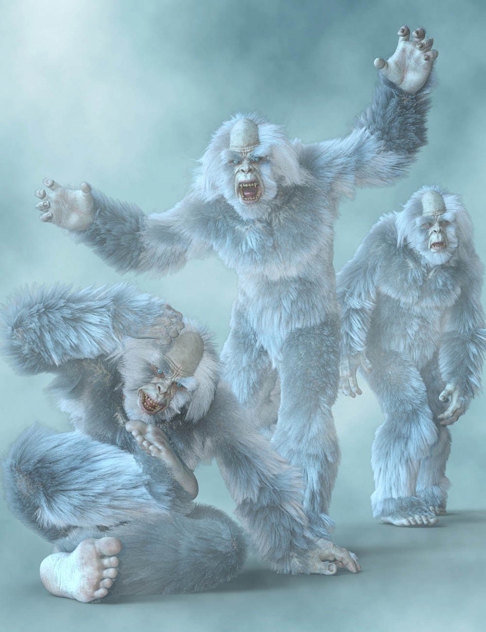 CDI Poses for Yeti HD and Genesis 8 Male_DAZ3D下载站
