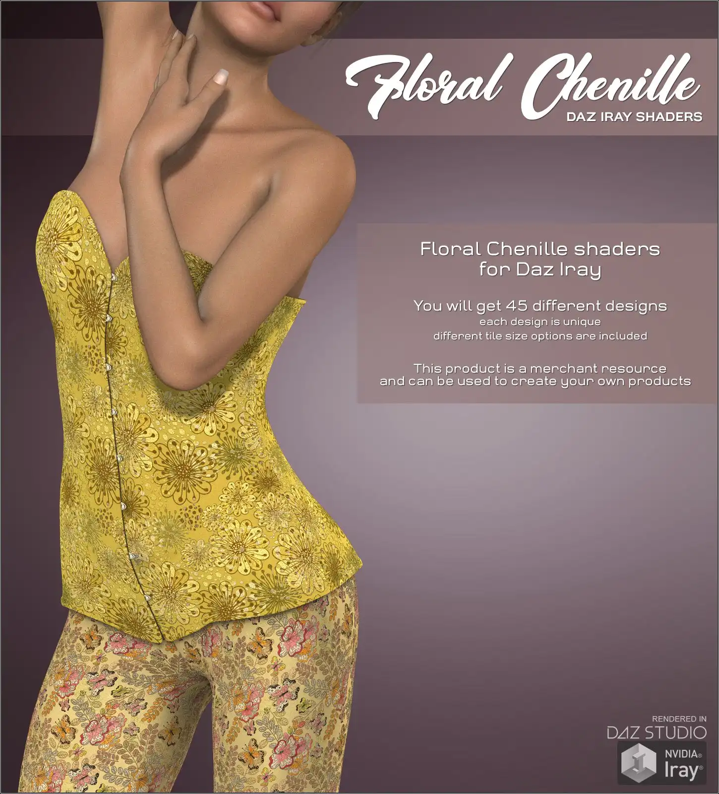 Daz Iray – Floral Chenille_DAZ3DDL