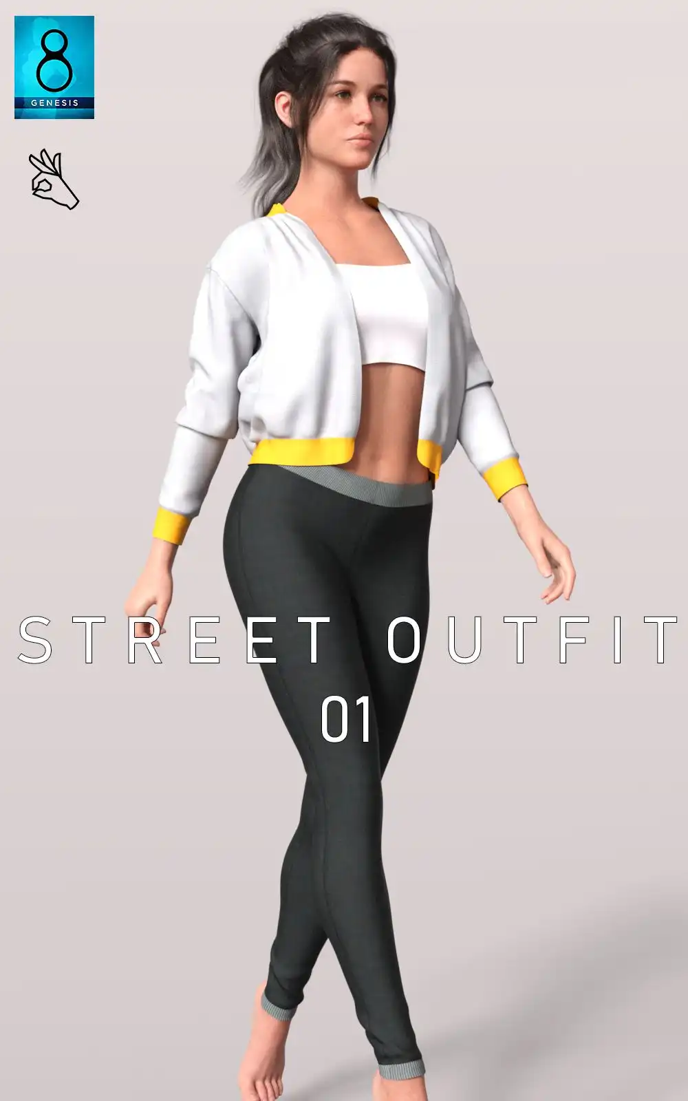 Dforce BW Street Outfit 01_DAZ3DDL