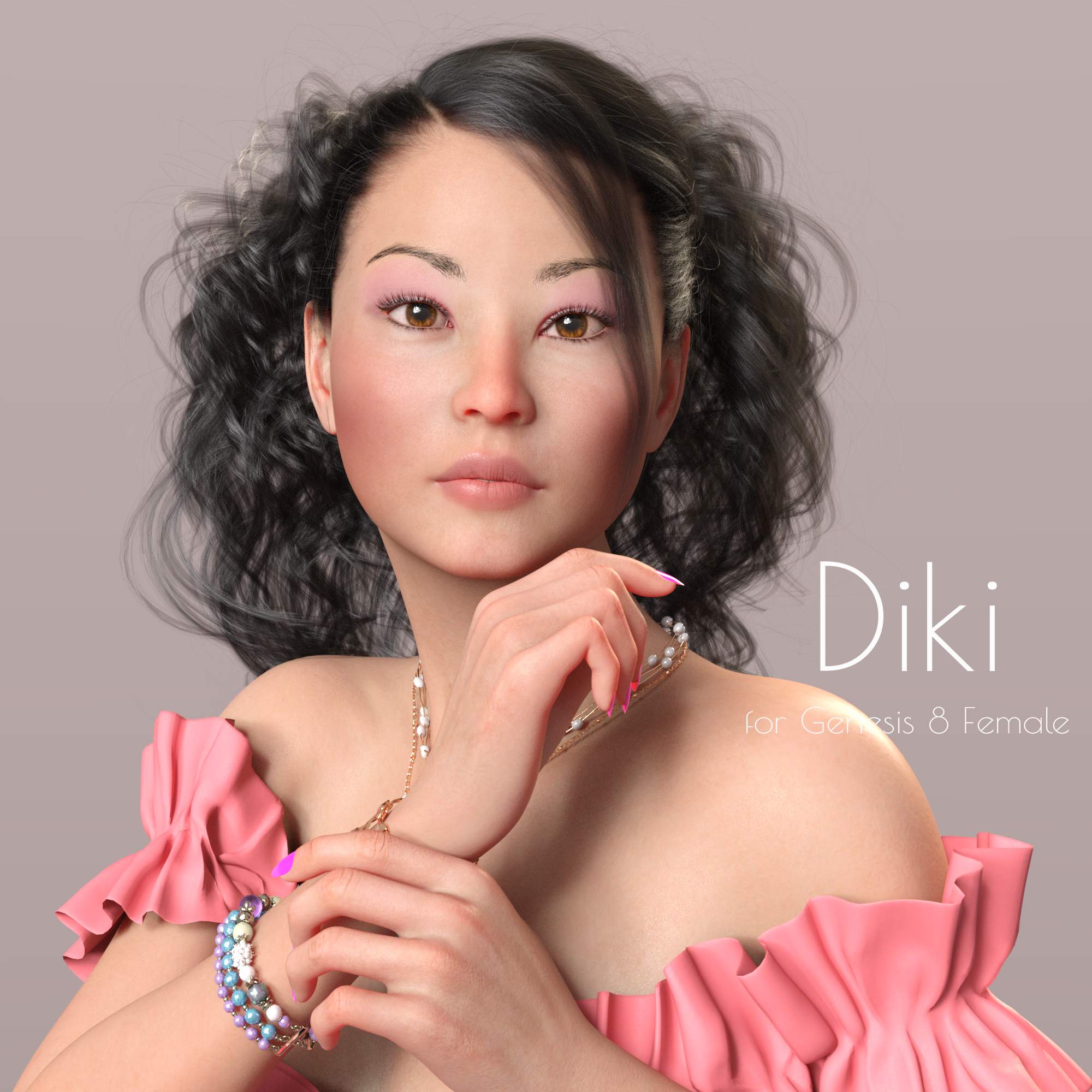 Diki – Beautiful Filipina Female_DAZ3D下载站