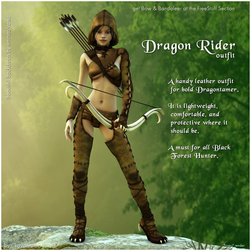 Dragon Rider Outfit_DAZ3D下载站