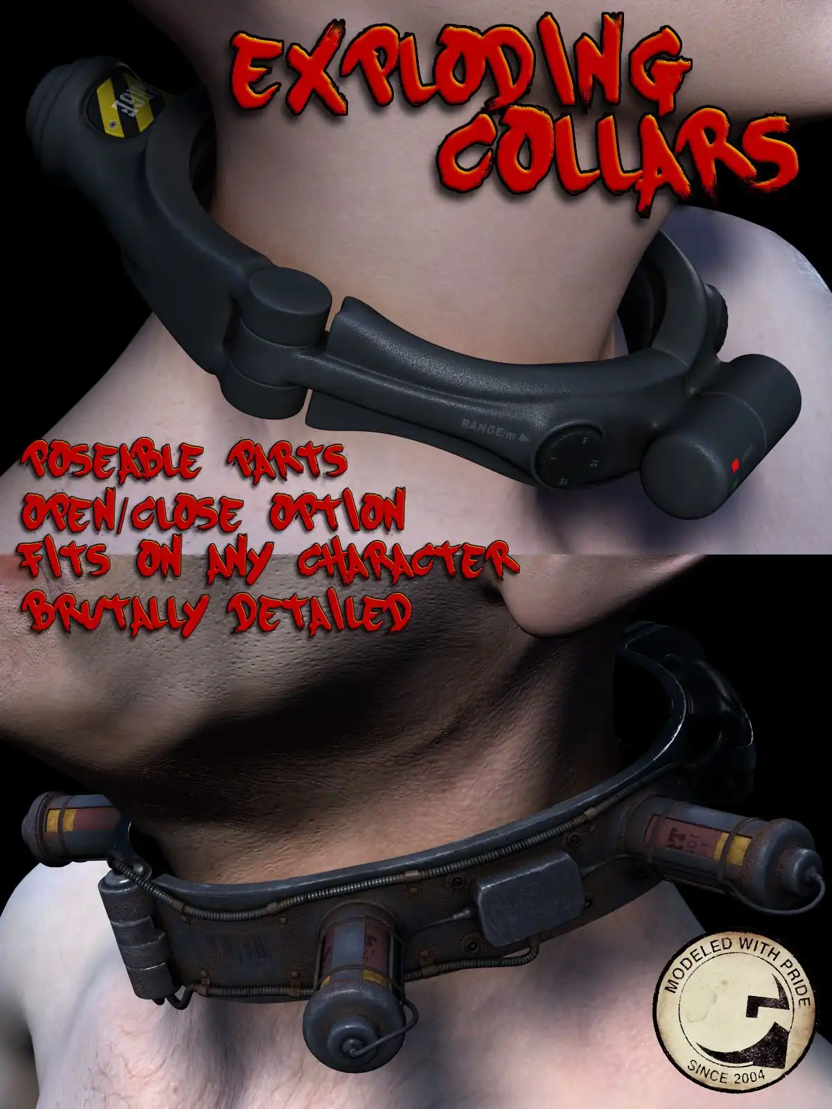 Exploding Collars_DAZ3D下载站