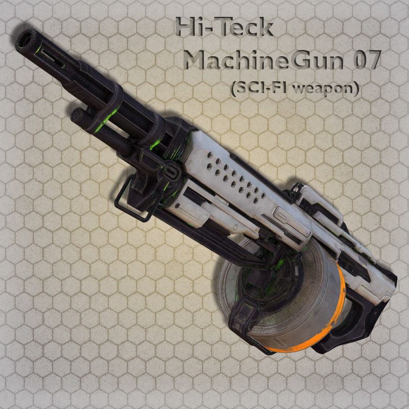 Hi-Teck MachineGun 07_DAZ3D下载站