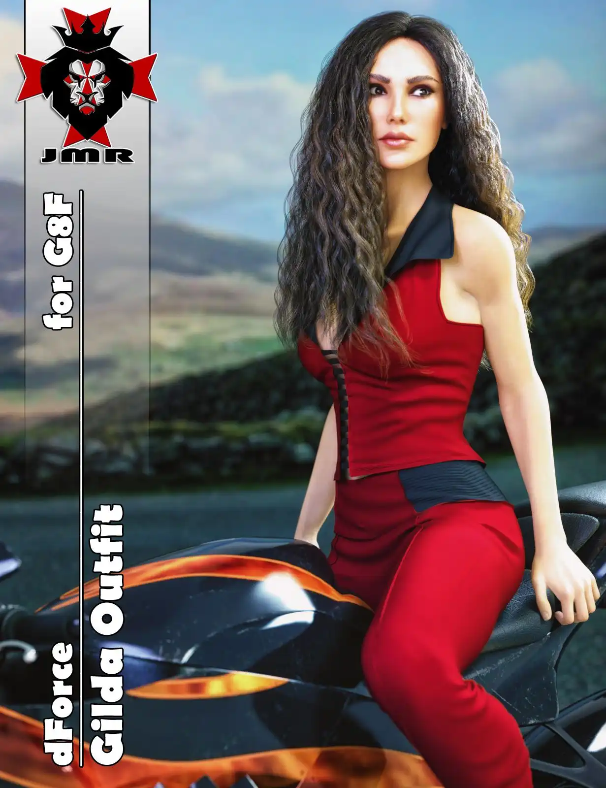 JMR dForce Gilda Outfit for G8F_DAZ3DDL