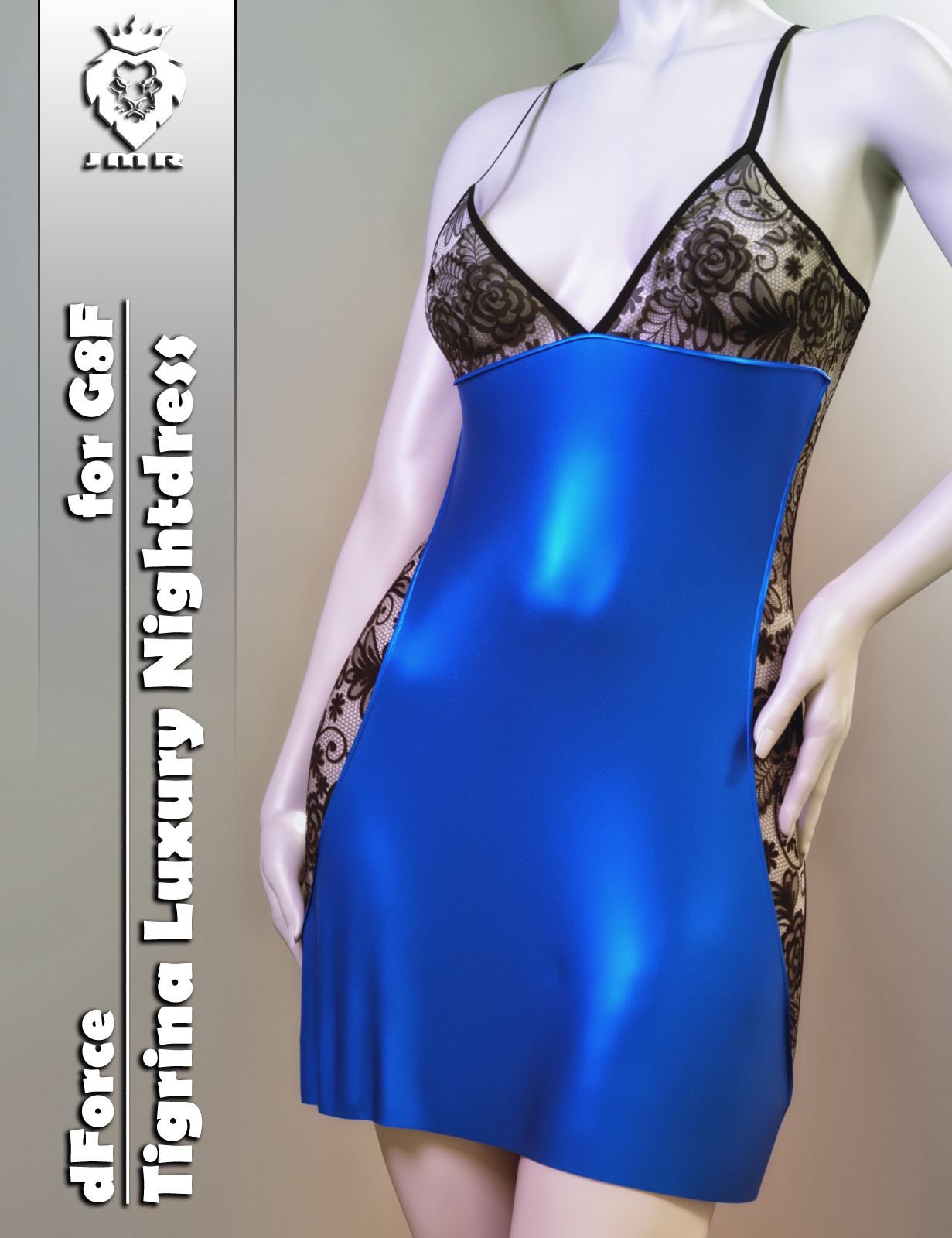 JMR dForce Tigrina Luxury Nightdress for G8F_DAZ3D下载站