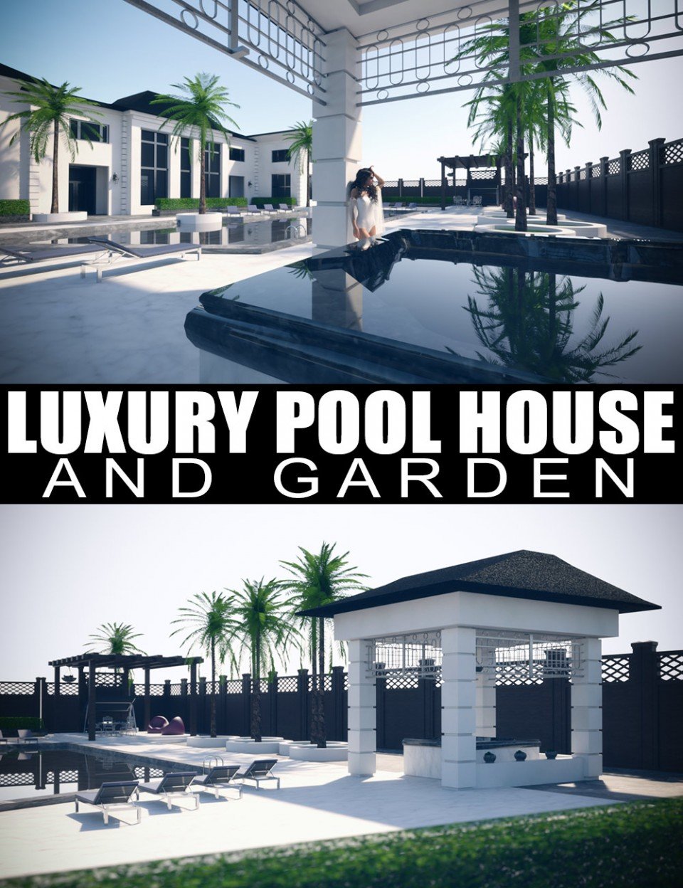 Luxury Pool House and Garden_DAZ3DDL