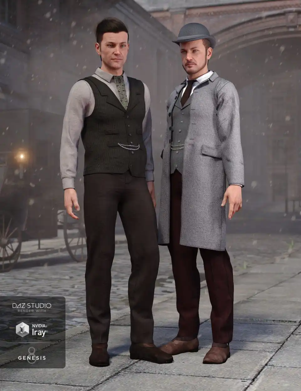 Mid Victorian Outfit Textures for Genesis 8 Male(s)_DAZ3DDL