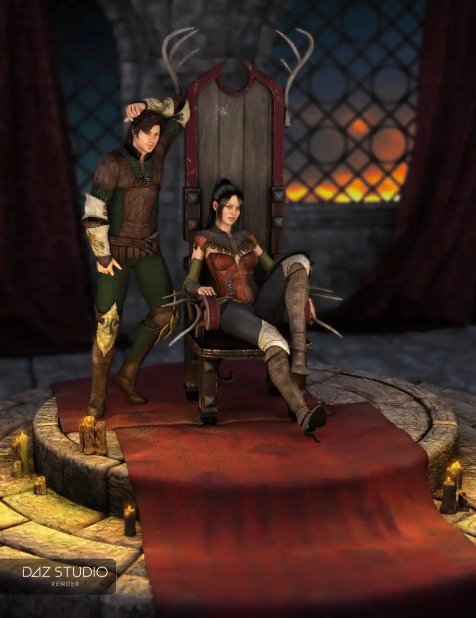 Muelsfell Contemptuous Throne Display Base_DAZ3D下载站