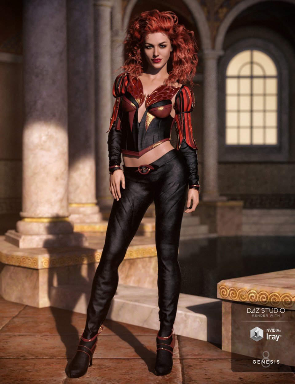 Phoenix Dawn Outfit for Genesis 8 Female(s)_DAZ3DDL