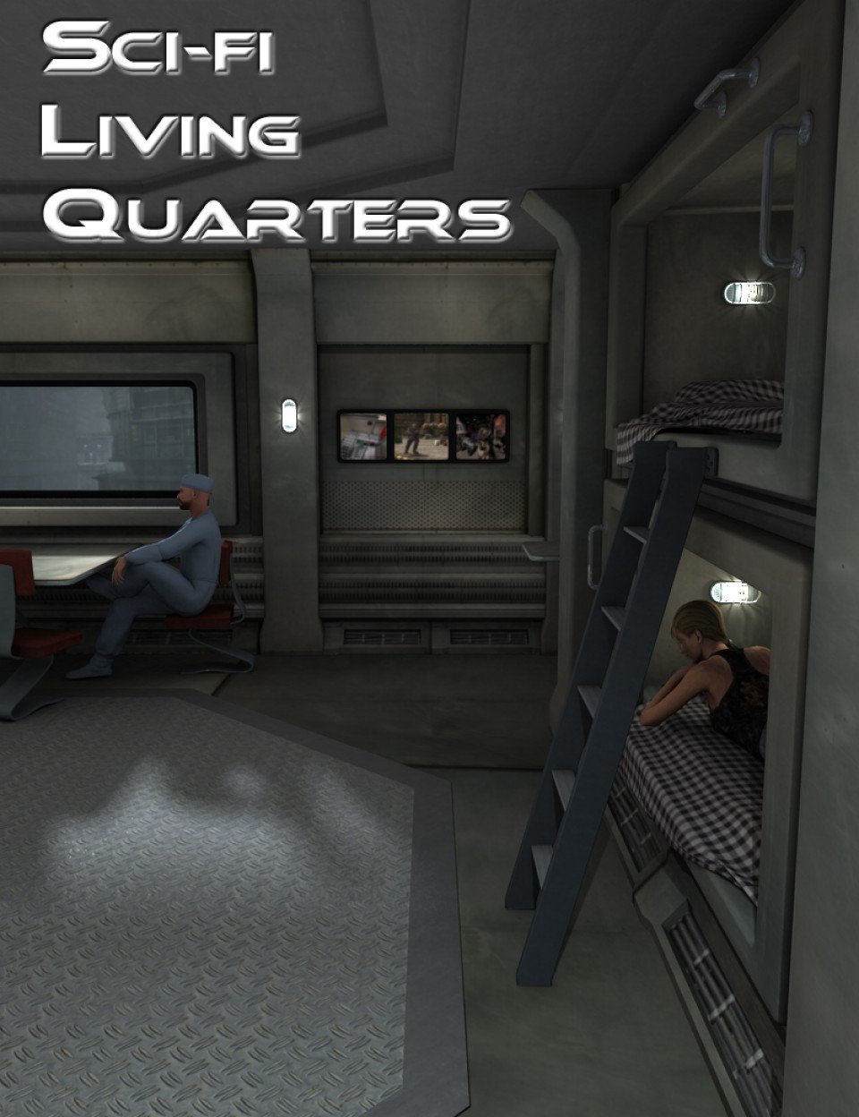 Sci-Fi Living Quarters_DAZ3D下载站