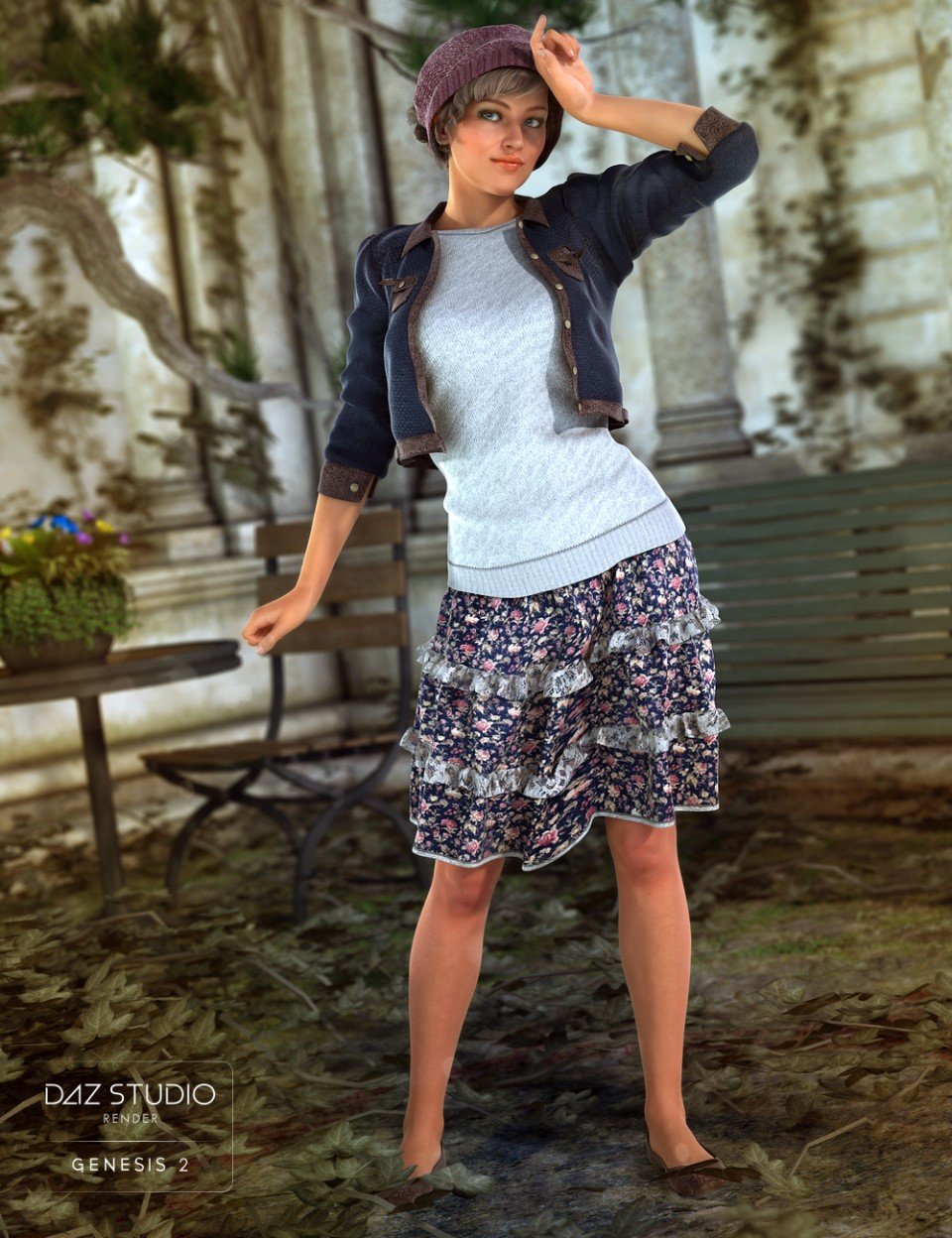 Smells Like Fall for Genesis 2 Female(s) + Textures_DAZ3DDL
