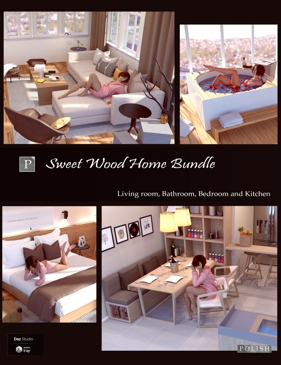 Sweet Wood Home Bundle_DAZ3DDL