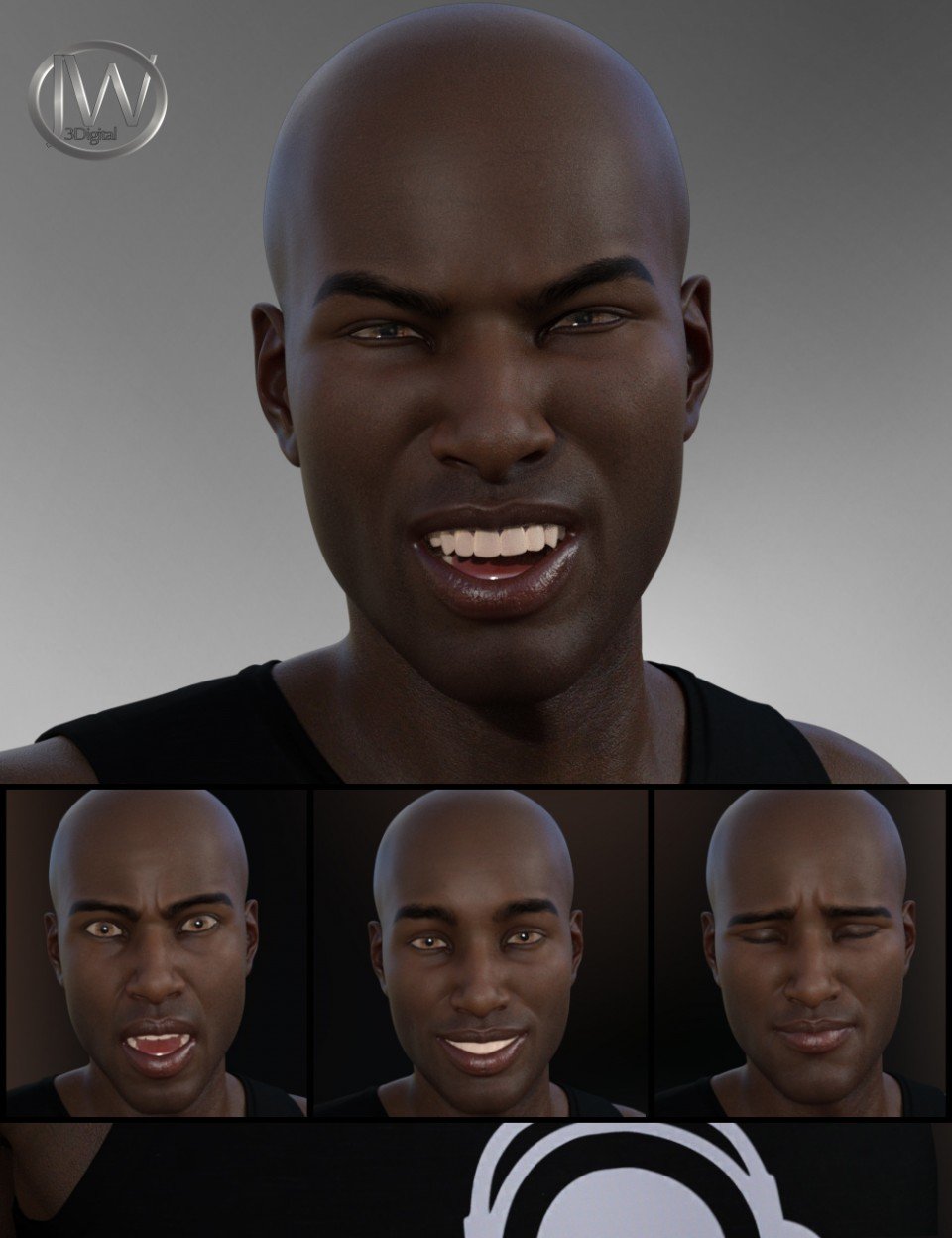 The Strongest Man – Expressions for Darius 8_DAZ3D下载站