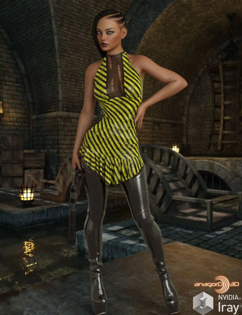 VERSUS – dForce Untamed Dress for Genesis 8 Females_DAZ3DDL