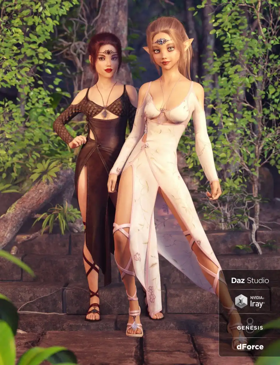 dForce Wild Nettle Outfit Textures_DAZ3DDL