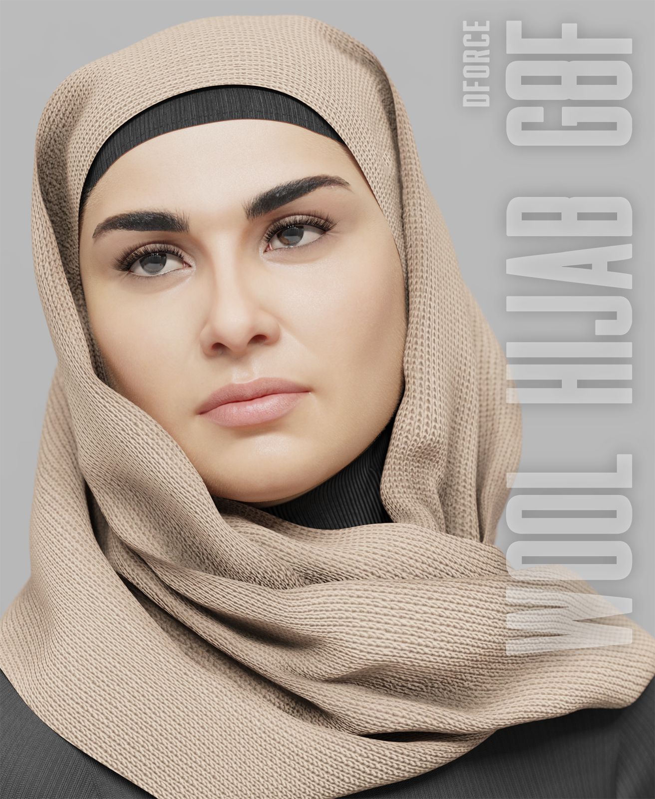 dForce Wool Hijab – G8F_DAZ3D下载站