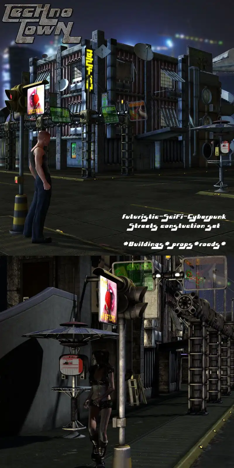 Techno Town Construction Set Vol 1_DAZ3DDL