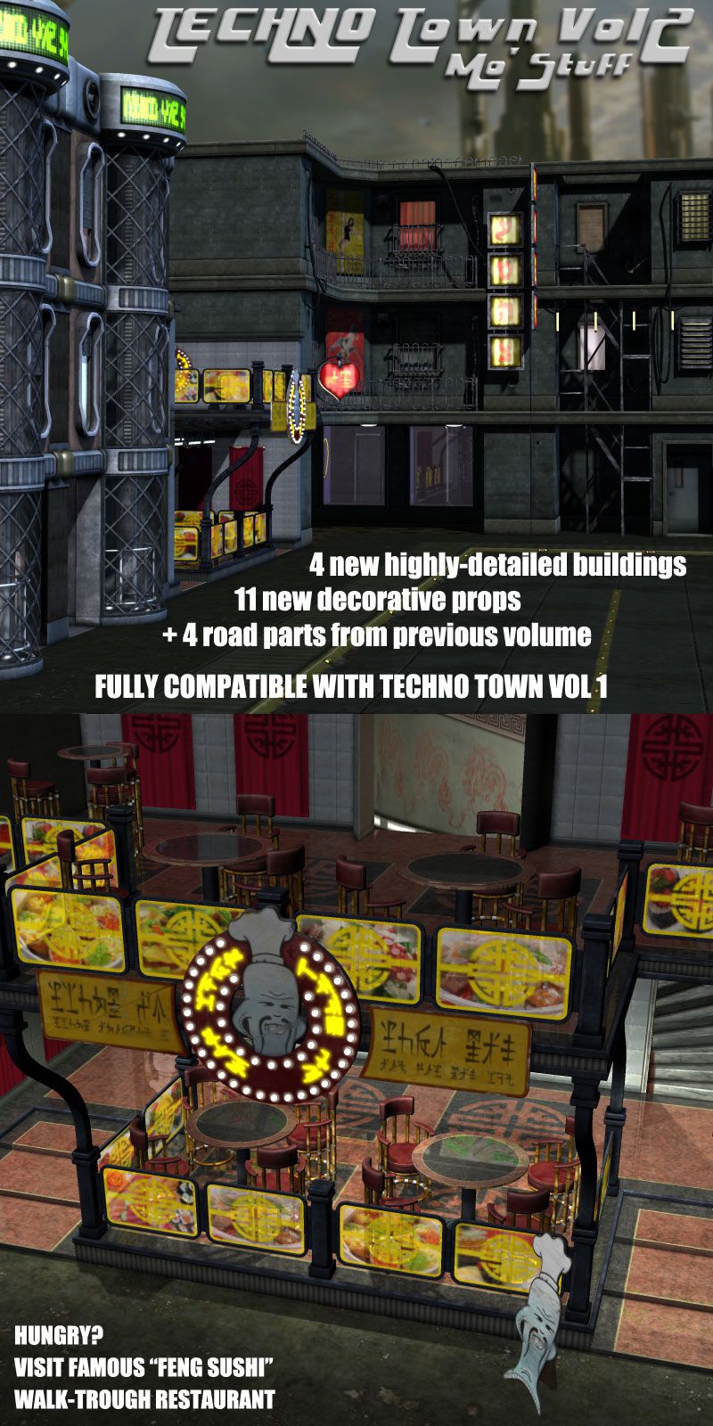 Techno Town Construction Set Vol 2_DAZ3DDL