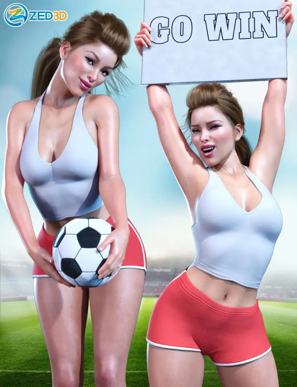 Z Cheerleader Shape and Pose Mega Set_DAZ3DDL