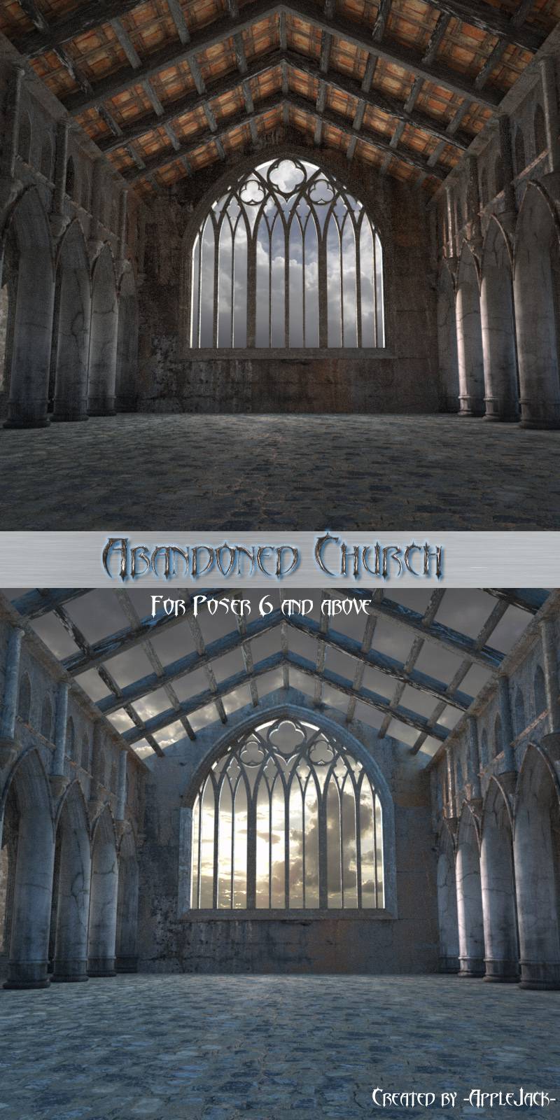 AJ Abandoned Church_DAZ3D下载站