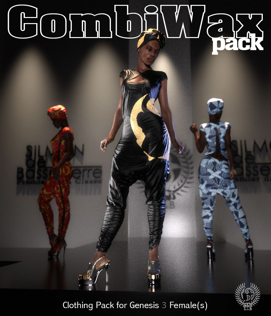 COMBIWAX Pack for Genesis 3 Females_DAZ3DDL