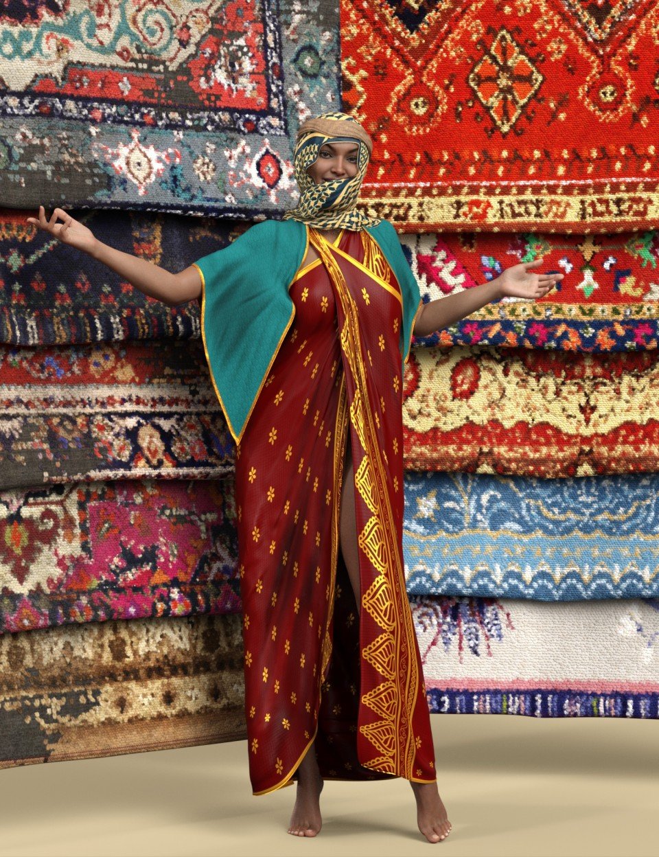 Carpet Shaders – Persian Rugs_DAZ3D下载站