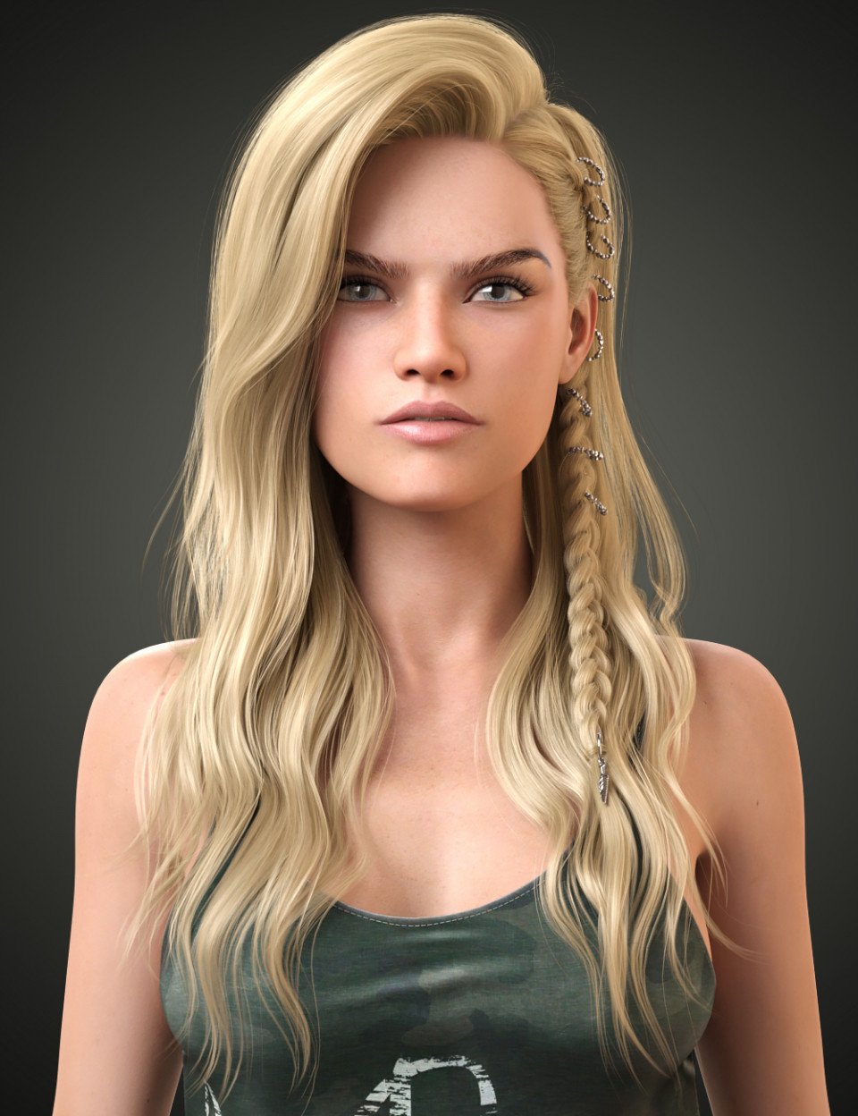 Ellie Hair for Genesis 8 Females_DAZ3D下载站