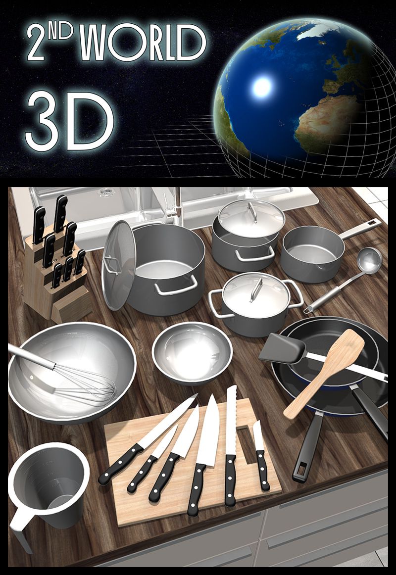 Everyday items, Kitchenware_DAZ3DDL