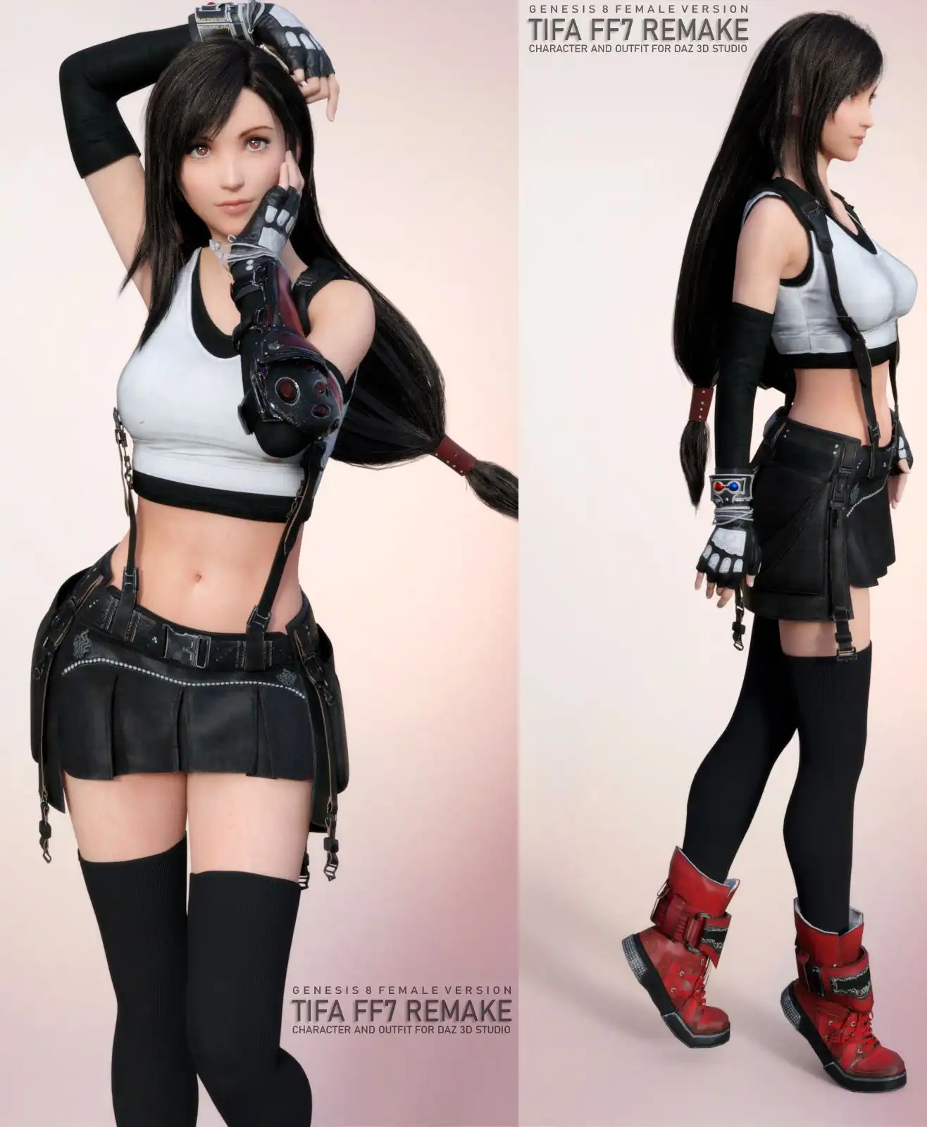 FF7 Tifa for G8F_DAZ3DDL