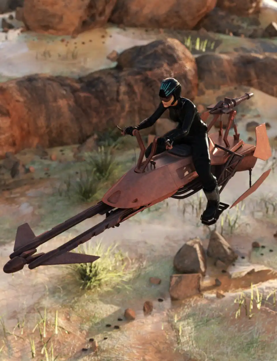 Flying Motorcycle_DAZ3DDL