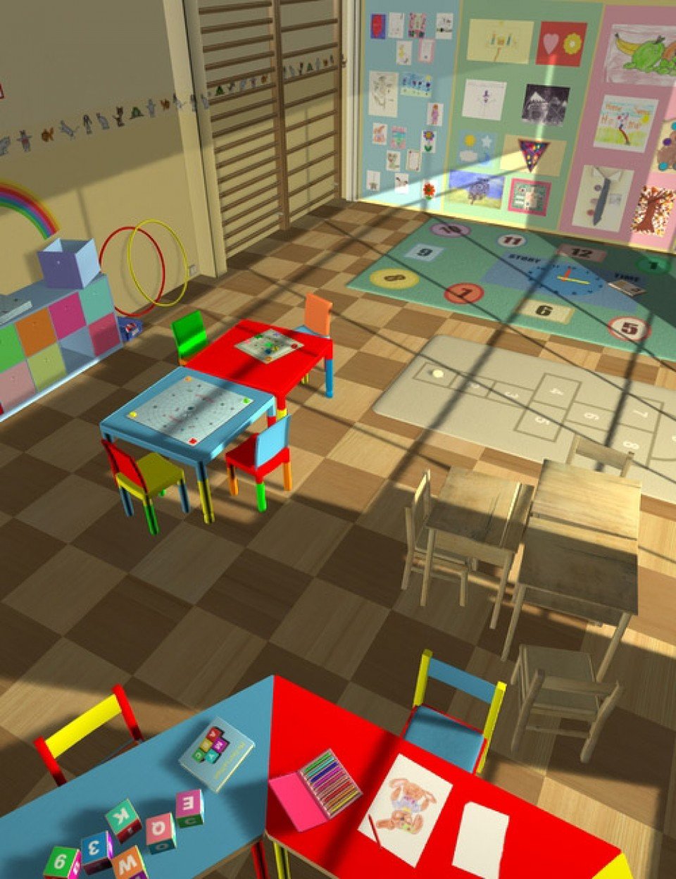 Interiors The Playschool_DAZ3D下载站