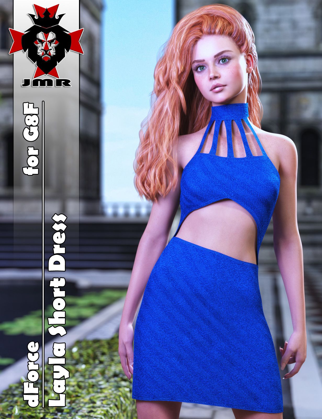 JMR dForce Layla Short Dress for G8F_DAZ3D下载站