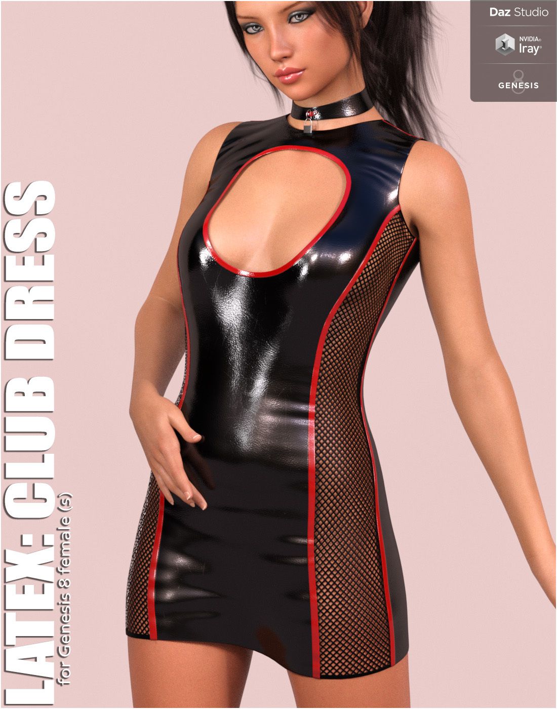 Latex: Club Dress_DAZ3D下载站